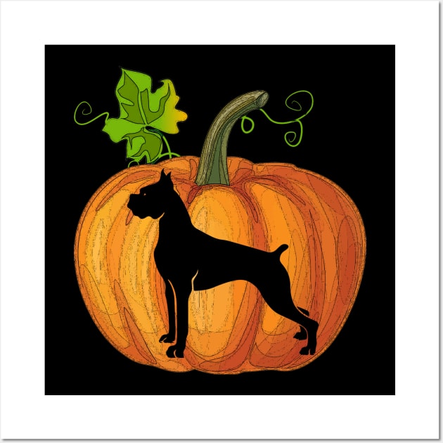 Boxer in pumpkin Wall Art by Flavie Kertzmann